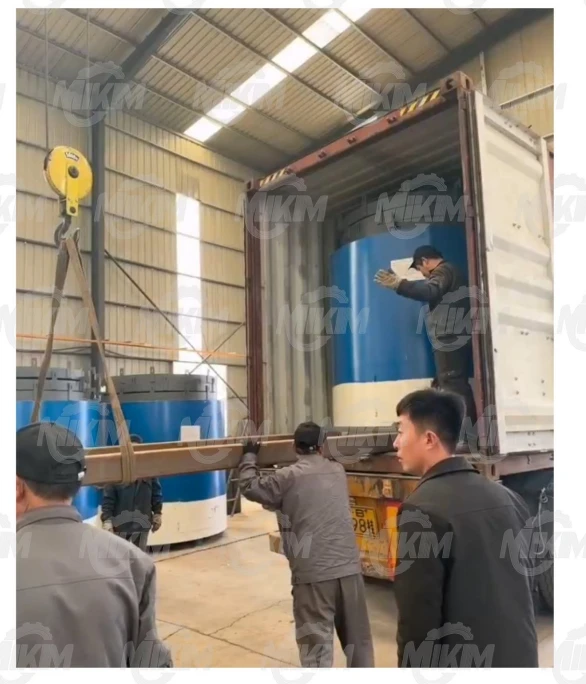 Packed wood pellet production plant and carbonization furnace ready for delivery to Kenya Packed wood pellet production plant and carbonization furnace ready for delivery to Kenya